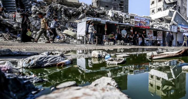 Gazze’de kanalizasyon suları insanları ve çevreyi tehdit ediyor