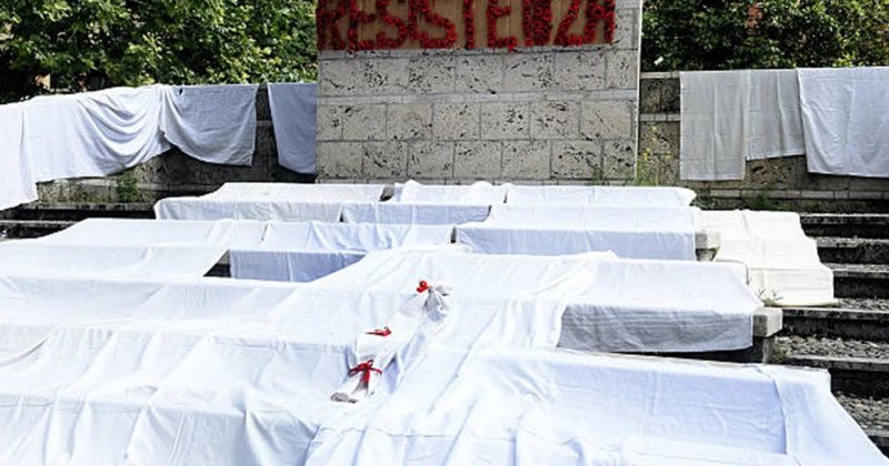 İtalya’dan Gazze katliamına 50 bin kefenle protesto