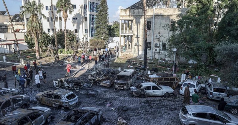 İşgal ordusu, Gazze'nin kuzeyindeki diyaliz merkezini yerle bir etti