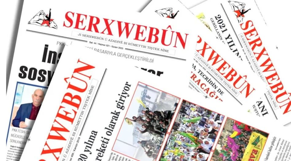 PKK’nın yayın organı Serxwebûn kapandı