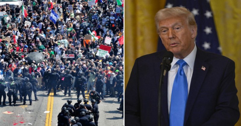 Los Angeles'ta göçmen protestoları tırmanıyor