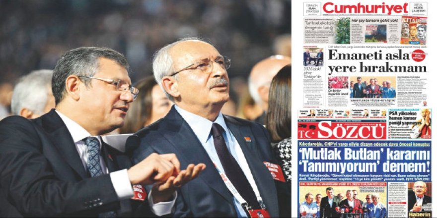 CHP’de gazete manşetleriyle savaş