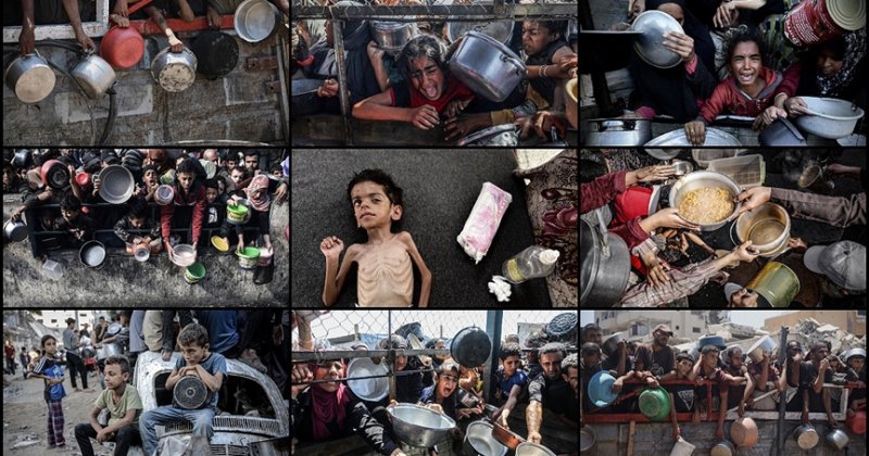 Gazze Şeridi’nden sosyal medyaya taşan feryat: #Gazze_Açlıktan_Ölüyor