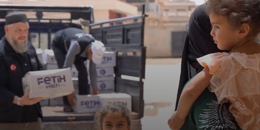 Fetih Vakfı ve Özgür-Der Süveydalı ailelere temizlik seti dağıttı