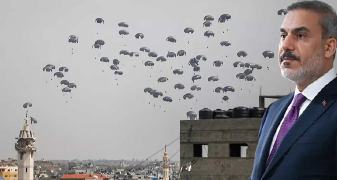 Hakan Fidan: Gazze'ye havadan yardım için Erdoğan'dan onay alındı