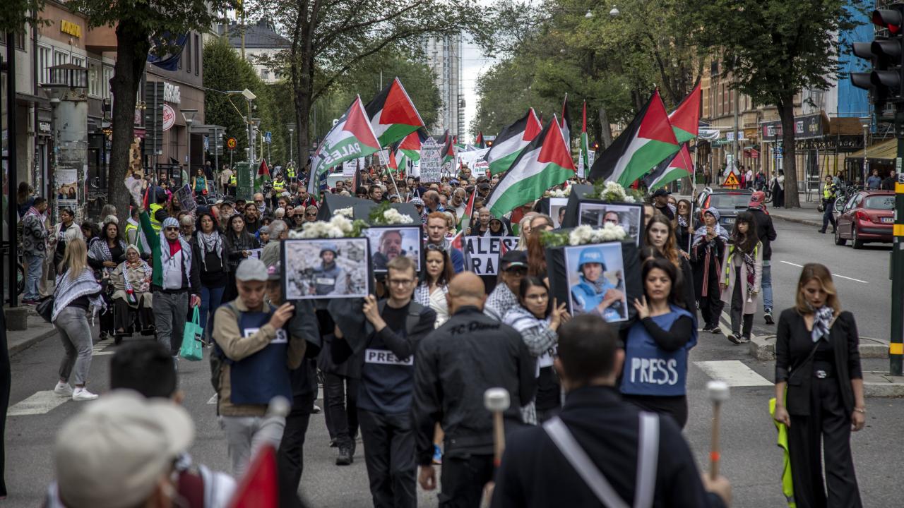 İsveç'te Gazze'deki soykırım protesto edildi
