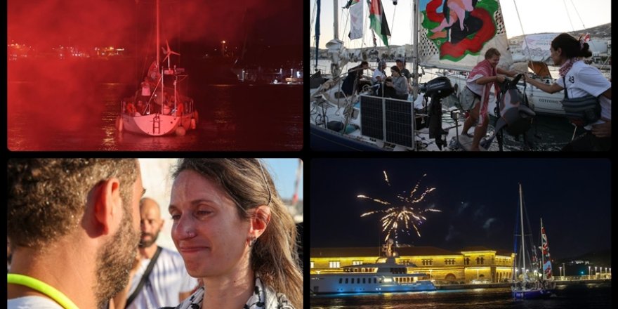 Küresel Sumud Filosu'na Yunanistan'dan katılacak tekneler denize açılmaya başladı