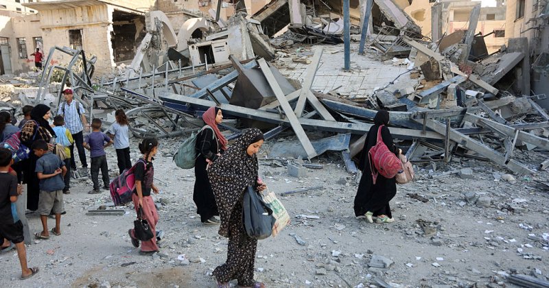 İşgal ordusu bir ayda 1600 binayı ve 13000 çadırı yerle bir etti