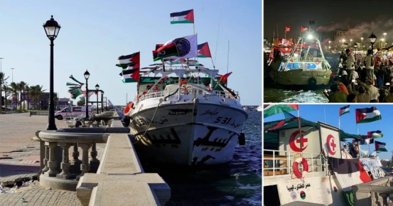 Küresel Sumud Filosu’ndaki Ömer Muhtar gemisi Gazze’ye doğru yola çıktı