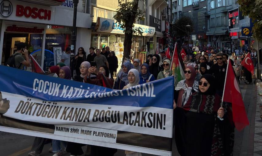 Bartın, Sumud ve Gazze için yürüdü 