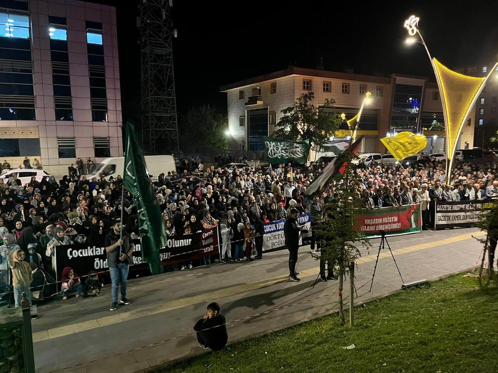 Bingöl’de Sumud filosuna destek eylemi