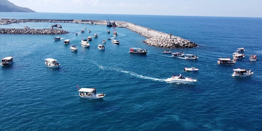 Hatay'da Sumud Filosu'nu "selamlama" etkinliği düzenlendi