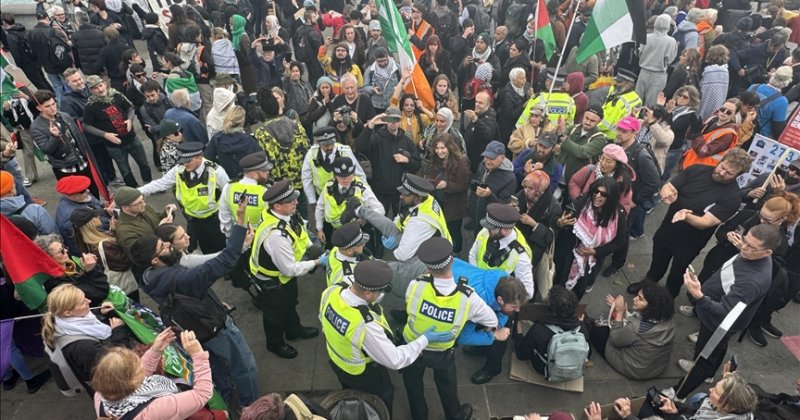 Palestine Action grubuna destek eyleminde 355 kişi gözaltına alındı