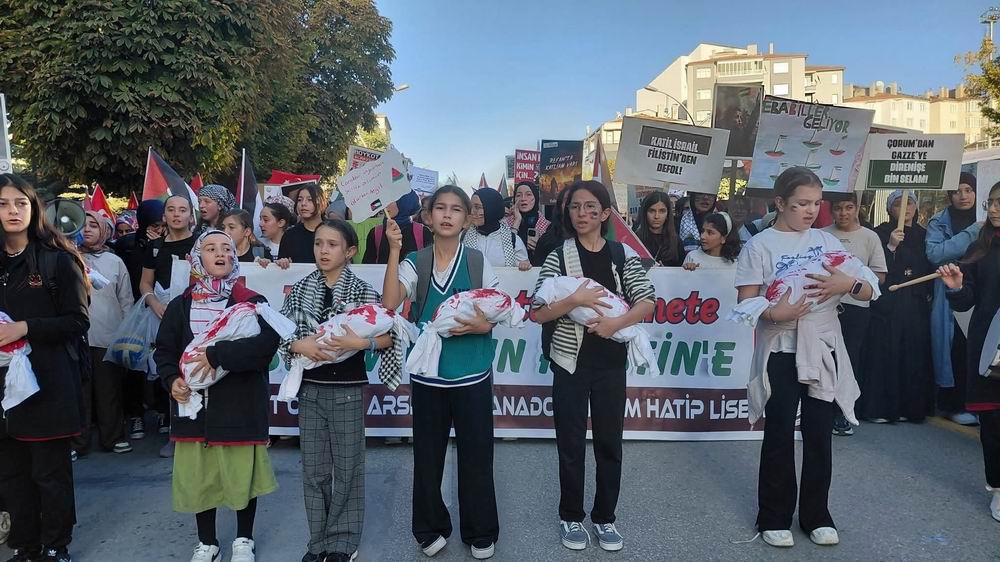 Aksa Tufanı’nın yıldönümünde Çorum direnişi selamladı!