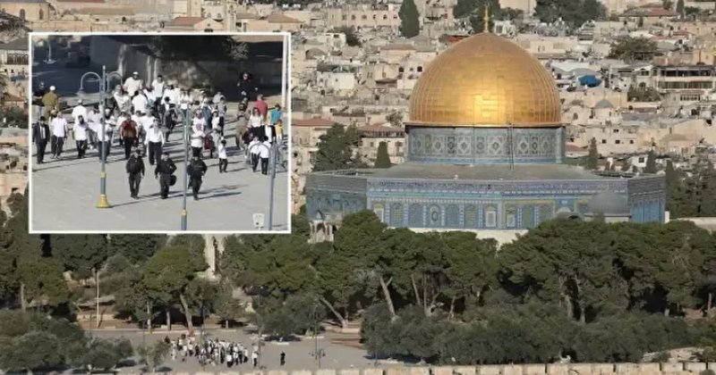 Fanatik Yahudiler Mescid-i Aksa'ya baskın düzenledi