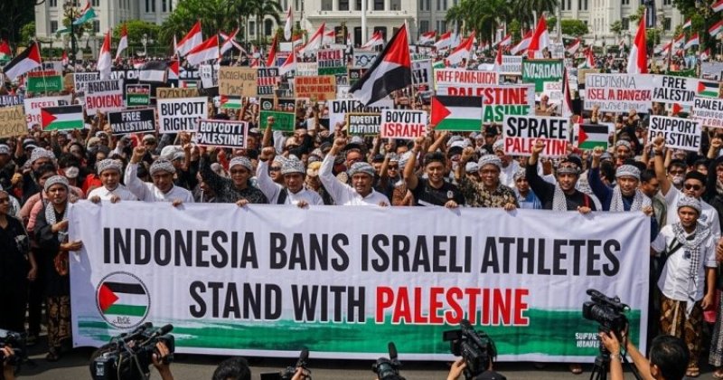 Endonezya siyonist jimnastikçilere vize vermedi