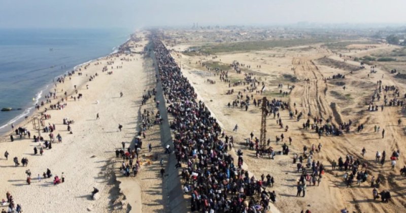 Vahşete rağmen Gazzeliler evlerine dönmenin fırsatını kolluyorlar!