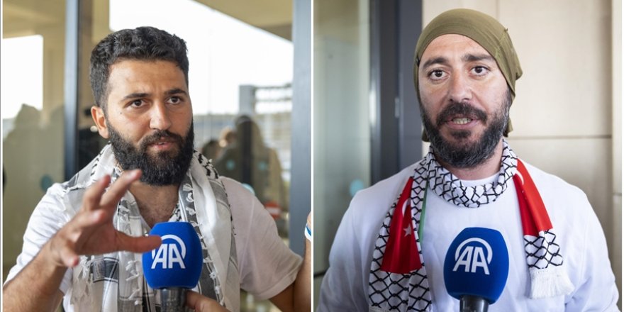 Özgürlük Filosu'ndaki aktivistler gazetecilere konuştu