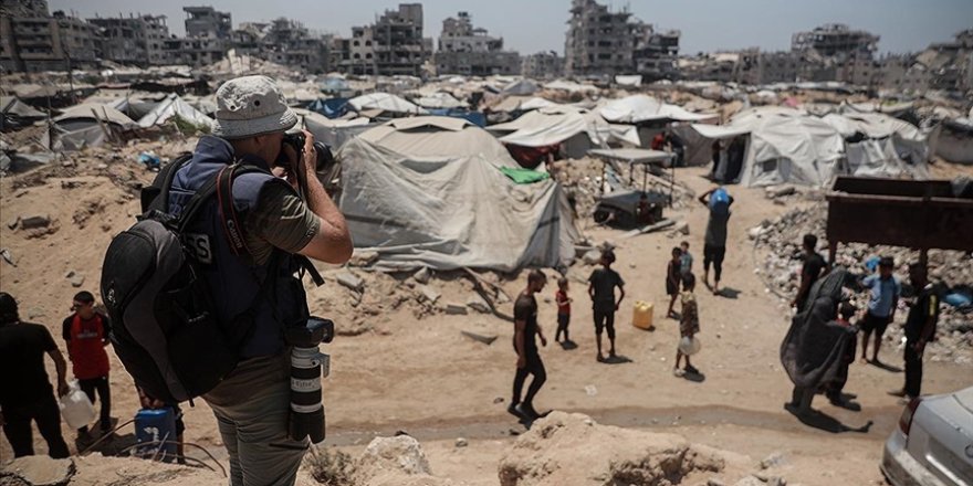 Hamas: İsrail'in gazetecilerin Gazze'ye girişini yasaklaması, suçlarını örtbas etmeyi amaçlıyor
