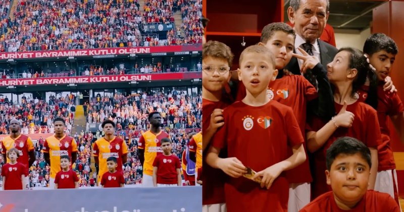 Galatasaray Filistinli çocukları RAMS Park'ta ağırladı