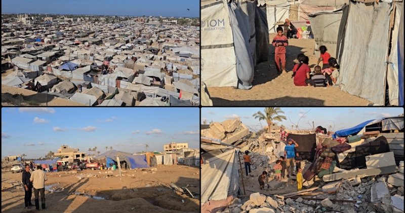 Gazze'de zorlu yaşam şartlarına rağmen Filistinli aileler kamplardan ayrılmak istemiyor