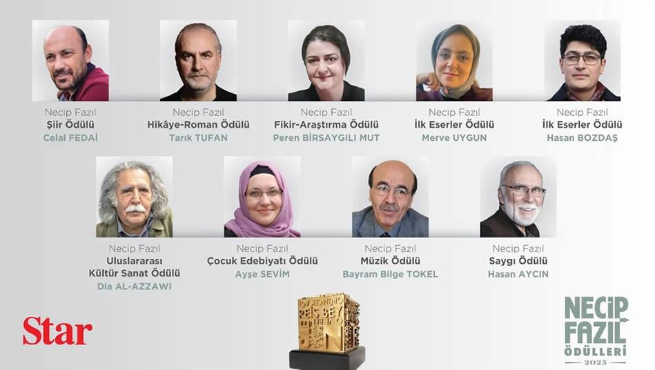 2025 Necip Fazıl Ödülleri açıklandı