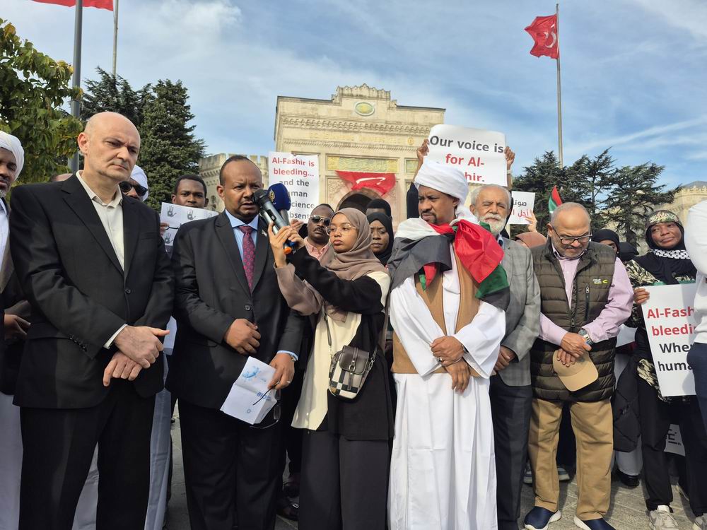 Sudan'daki katliamlar, İstanbul'da protesto edildi!