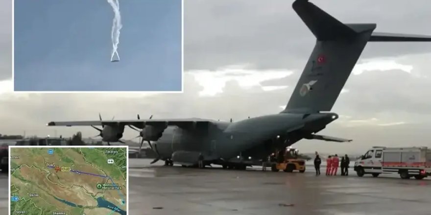 TSK'ya ait askeri kargo uçağı Gürcistan'da düştü