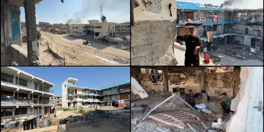 Çadırlarını su basan Gazzeliler, tehlikeli Sarı Hat yakınındaki binalara sığınıyor