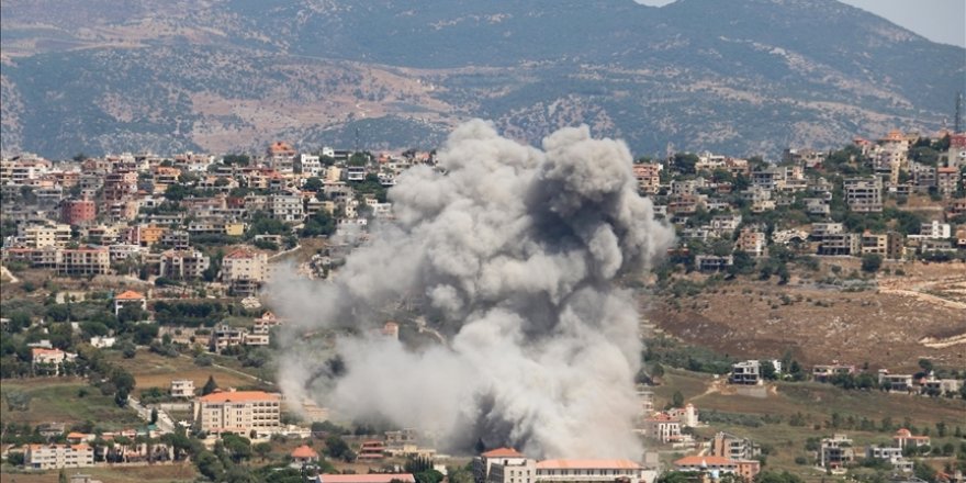 İşgalci İsrail Lübnan'a hava saldırıları düzenledi