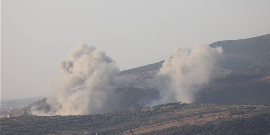 İşgalci İsrail, Lübnan'da birçok bölgeye hava saldırıları düzenledi