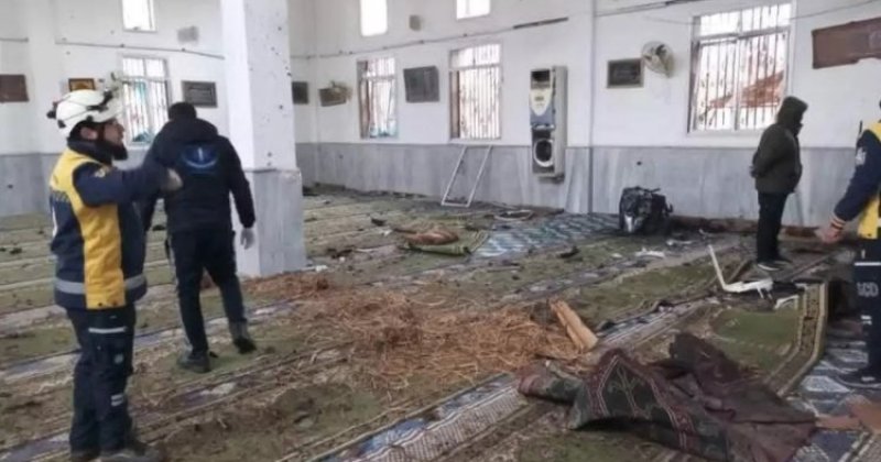 Suriye'de bir camide patlama meydana geldi