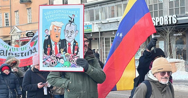 İsveç’te halk sokağa indi: Soykırımcı İsrail’e ve ABD emperyalizmine tepki