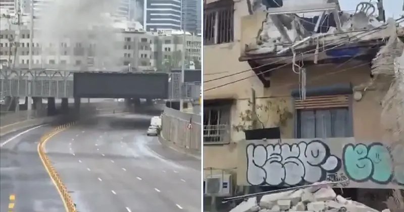 İran'ın misilleme saldırısında Tel Aviv ve çevresinde 6 kişinin yaralandı