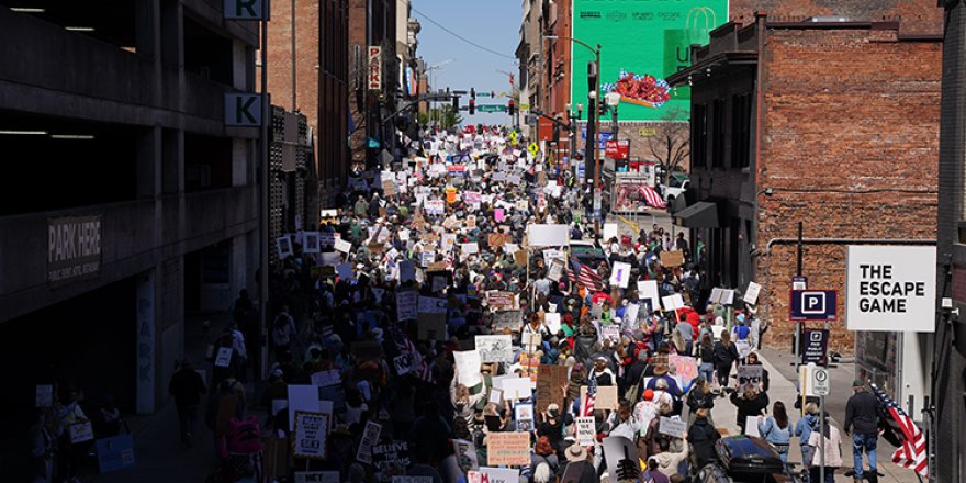 ABD'de, Trump yönetimine karşı "Krallara Hayır" protestosu düzenlendi
