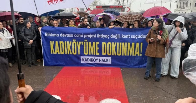 CHP'den "Kadıköy'de camiye  hayır" mitingi