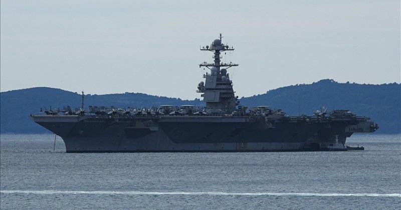 ABD uçak gemisi USS Gerald Ford bakım için Hırvatistan'a geldi