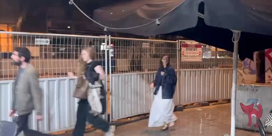 Ön uyarı alarmı gelmeden çalan sirenler Tel Aviv'de Siyonistlerde paniğe yol açtı