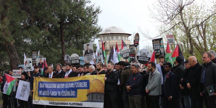 Uludağ Üniversitesi'nde Siyonizm protestosu