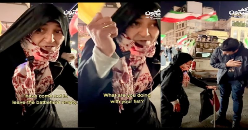 Donald Trump'ı yenen Tahranlı yaşlı kadın: “Yumruğumu sıkabiliyorum”