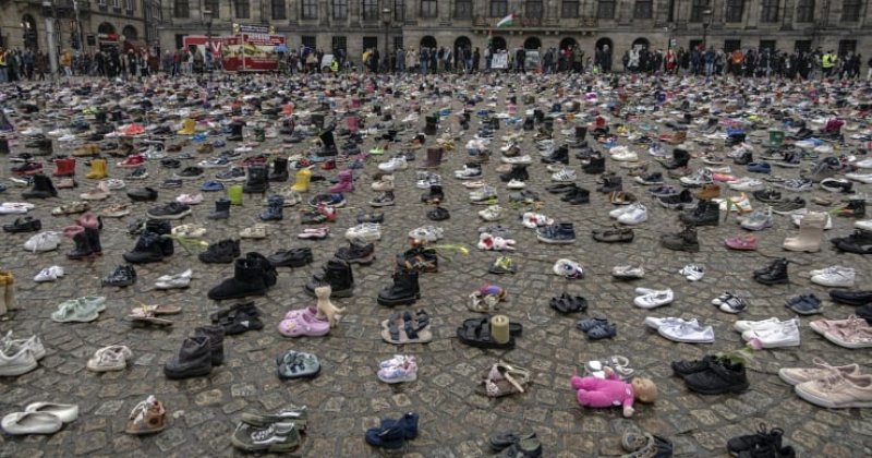 Amsterdam’da İsrail saldırılarında katledilen Filistinli çocuklar ve gazeteciler anıldı