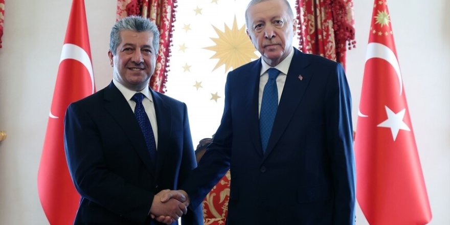 Cumhurbaşkanı Erdoğan, IKBY Başbakanı Mesrur Barzani'yi kabul etti