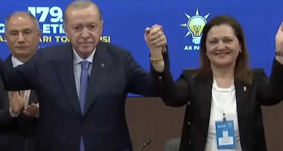 Iırkçı ve katilsevici Burcu Köksal AK Parti'ye katıldı