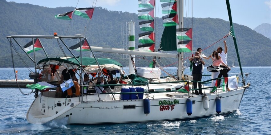 Küresel Sumud Filosu Gazze’ye gitmek üzere Marmaris’ten yola çıktı