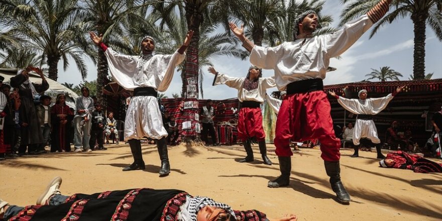 Gazzeli Filistinliler, Nekbe'nin 78'inci yılını düzenlenen etkinlikle andı