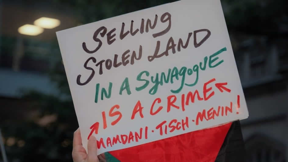 Çalınan Filistin topraklarını satan sinagogların önünde elbette protesto gösterileri düzenlenmelidir