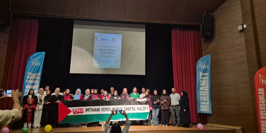 Muş’taki mezuniyet törenine Gazze damgasını vurdu