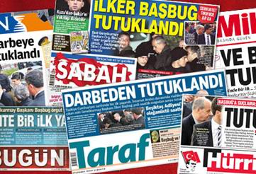Başbuğ'un Tutuklanması Manşetlere Böyle Yansıdı