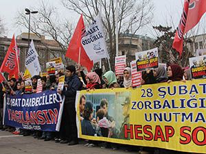 Saraçhane'de 28 Şubat Eylemi