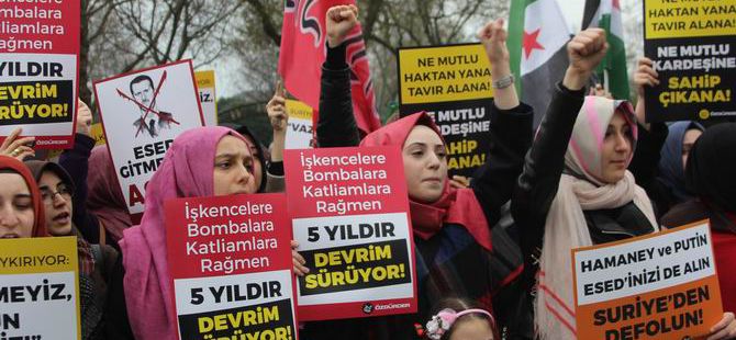 6. Yılında Suriye İntifadası İstanbul’da Selamlandı!